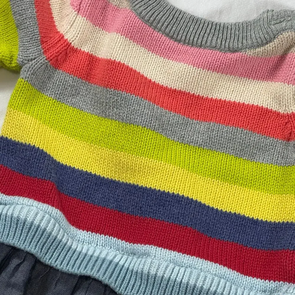 Baby Gap Striped Knit Sweater Dress 3-6M - Picture 3 of 5